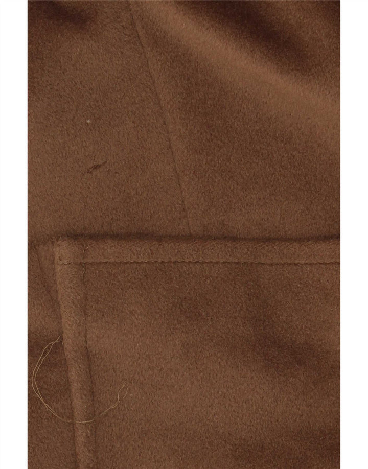 Max Mara Damski płaszcz oversize UK 12 Średni brązowy wełniany