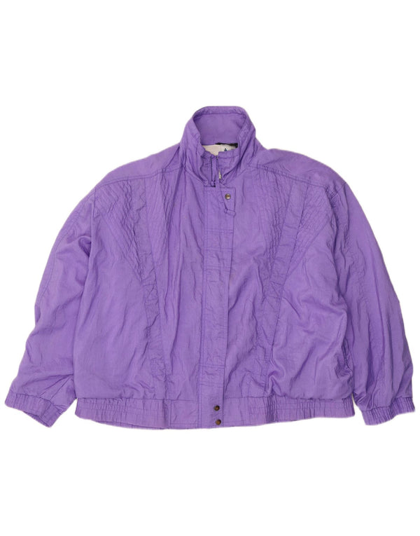 Damska, oversize'owa kurtka przeciwdeszczowa Rodeo EU 42, duży, fioletowy nylon