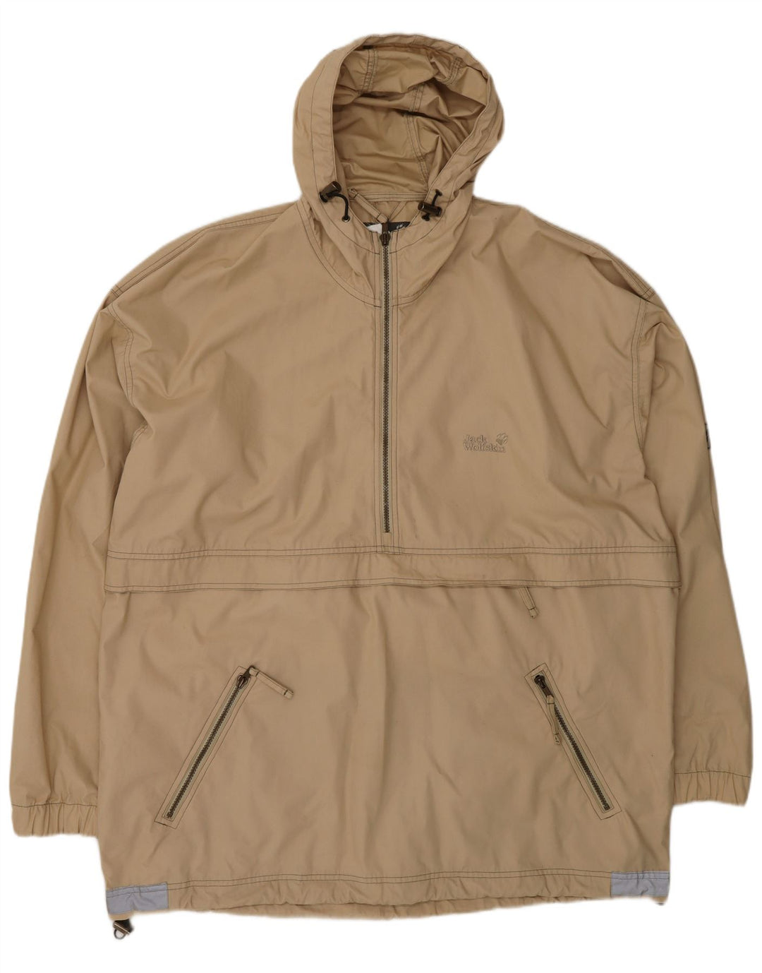 Męska kurtka Anorak z kapturem Jack Wolfskin UK 44 2XL Beżowy poliester