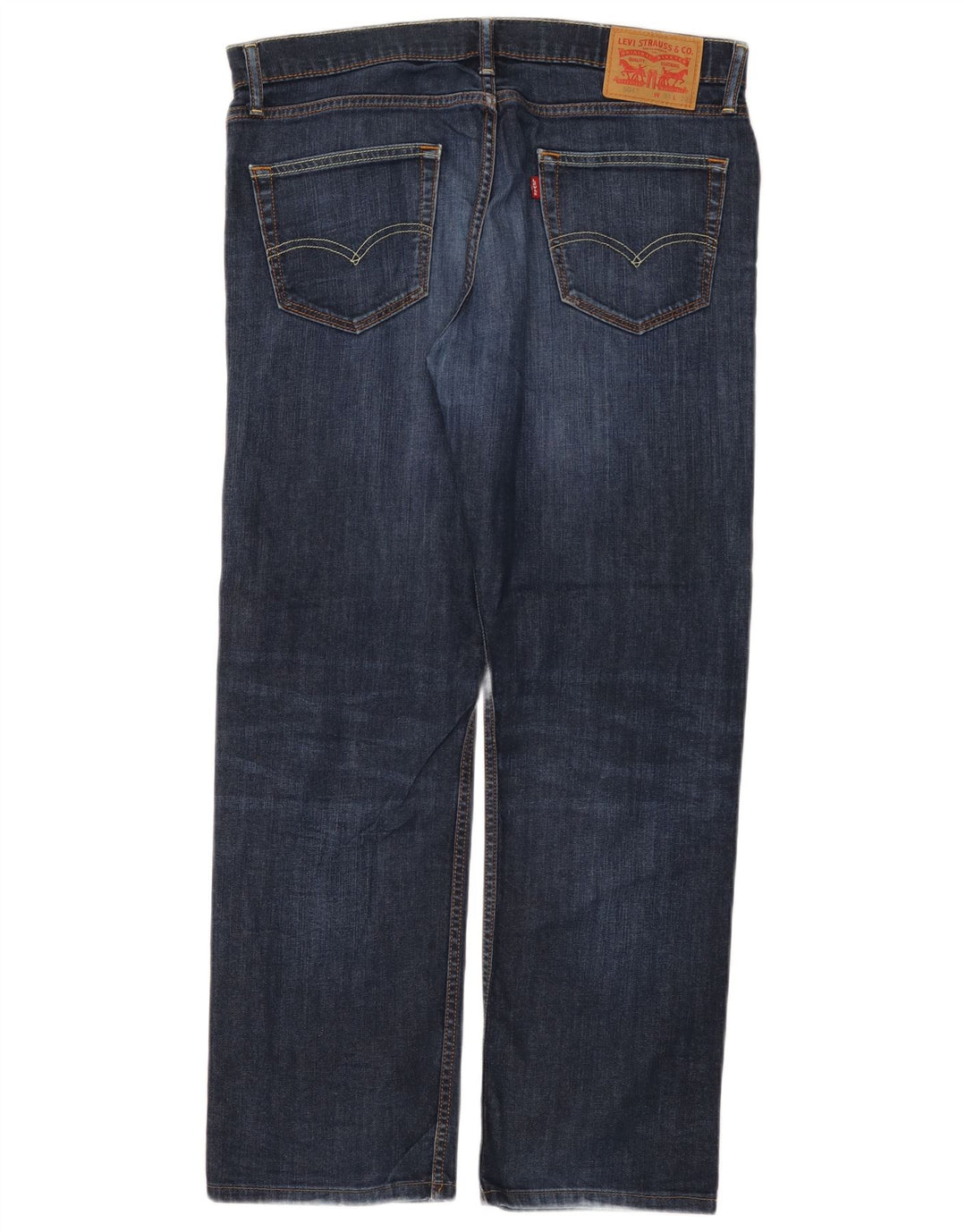 Damskie jeansy Levi's 504 Straight W34 L32 Niebieskie bawełniane