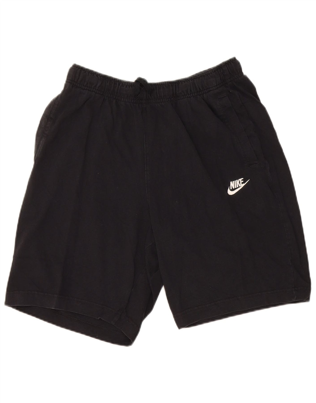 Męskie spodenki sportowe Nike, średniej wielkości, czarne, bawełniane