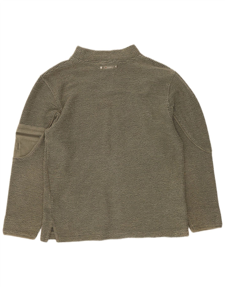 Bluza męska Weird Fish, mała, bawełniana w kolorze khaki