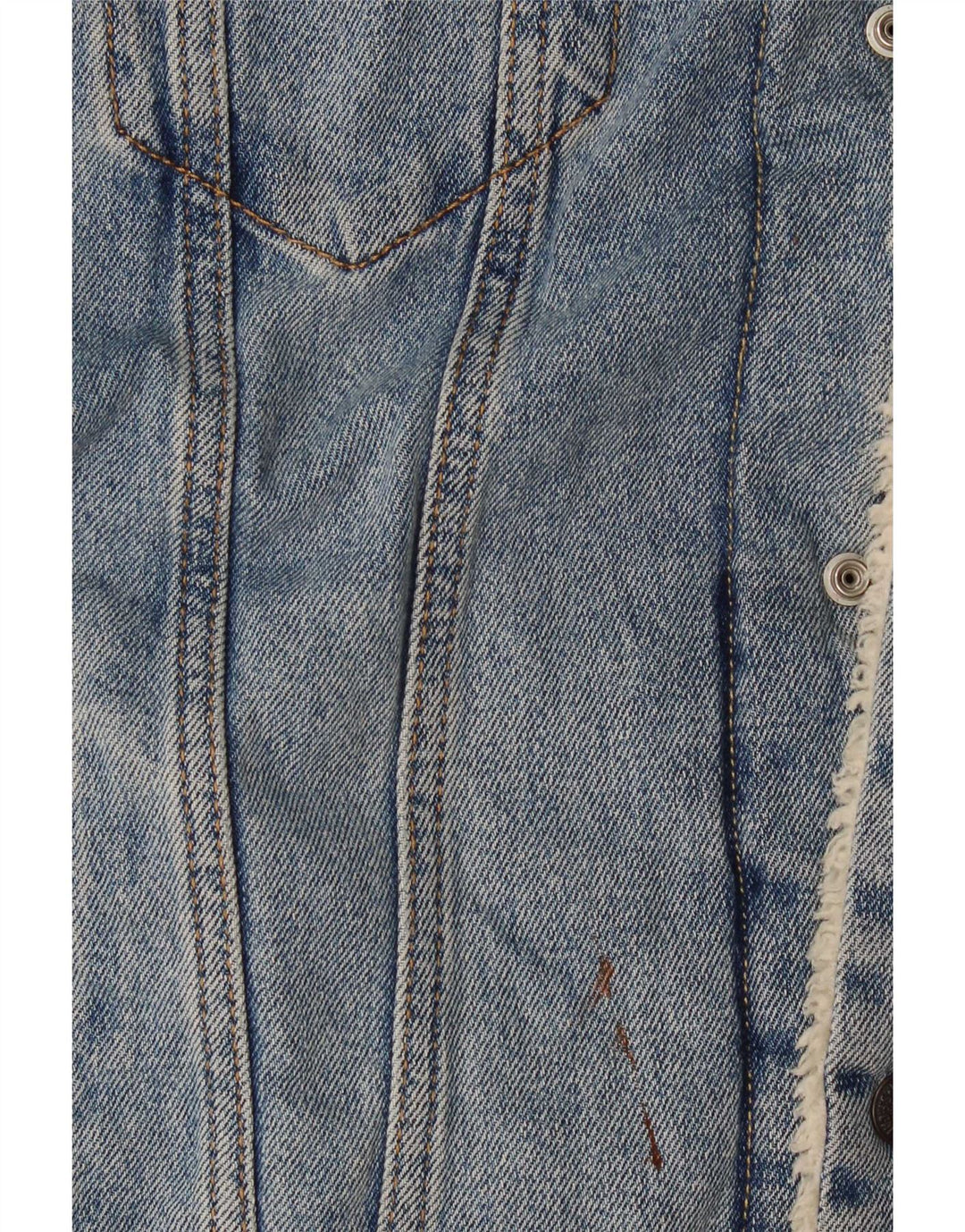 Męska kurtka dżinsowa Levi's Sherpa UK 40, duża niebieska
