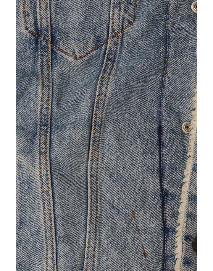 Męska kurtka dżinsowa Levi's Sherpa UK 40, duża niebieska
