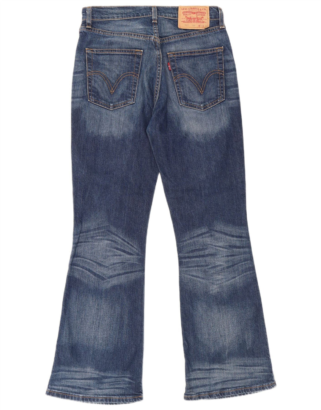 Damskie jeansy Levi's 525 Bootcut W30 L30 Granatowa bawełna