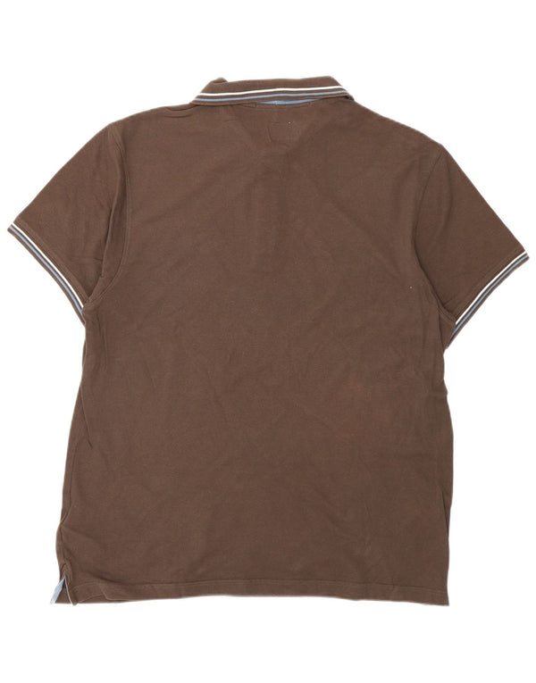 Męska koszulka polo CHAMPION Heritage Fit XL, brązowa, bawełniana