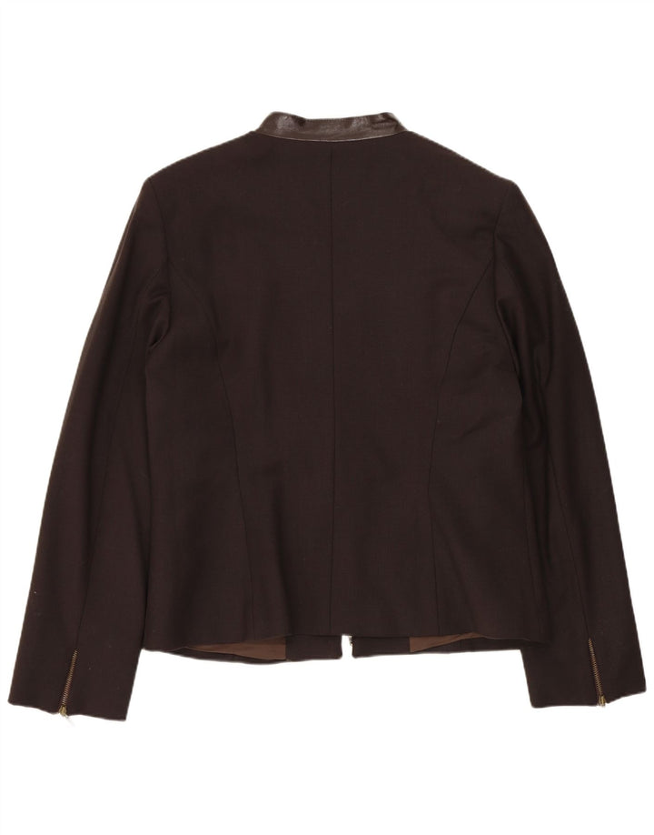 Damska marynarka VINTAGE IT 46 Duża brązowa wełna