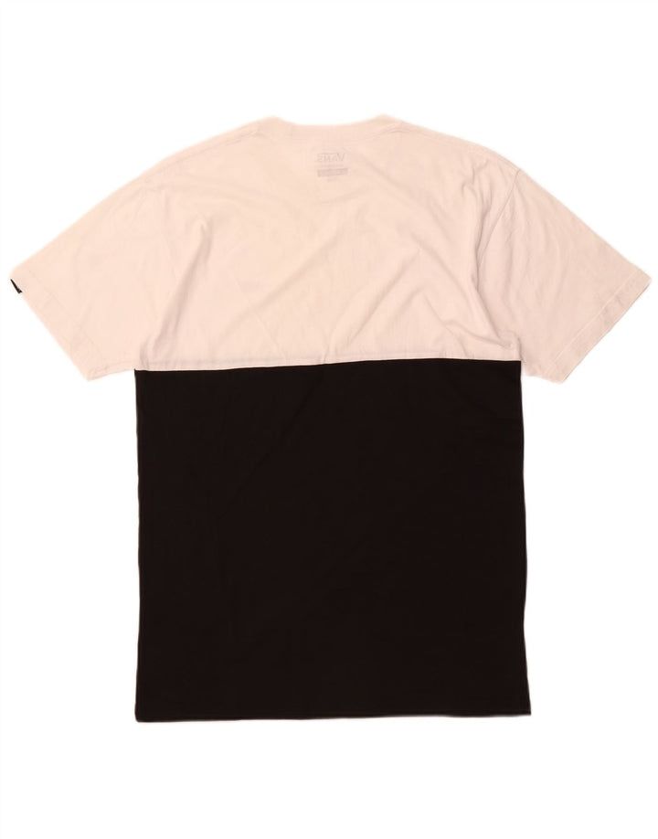 Męski T-shirt VANS o klasycznym kroju, w kolorze średniej bieli