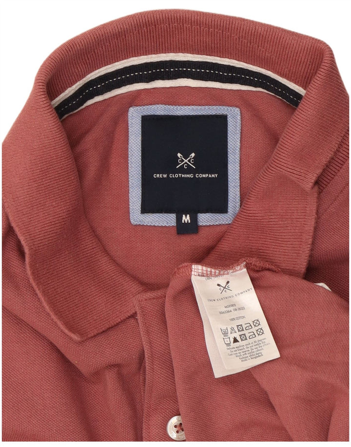 Męska koszulka polo Crew Clothing Średnia bordowa bawełna