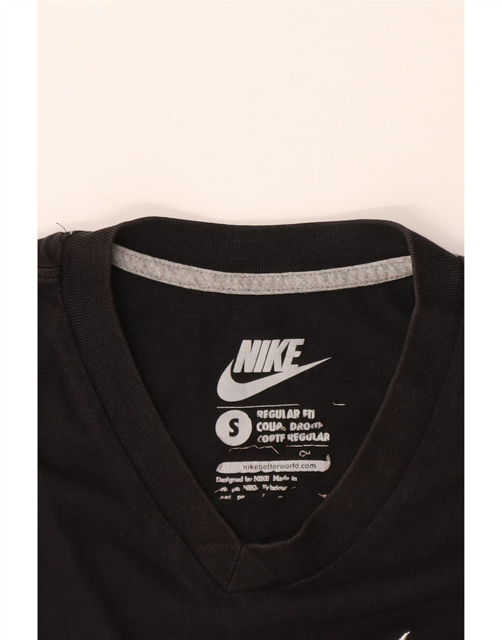 Męski T-shirt NIKE o regularnym kroju, mały, czarny