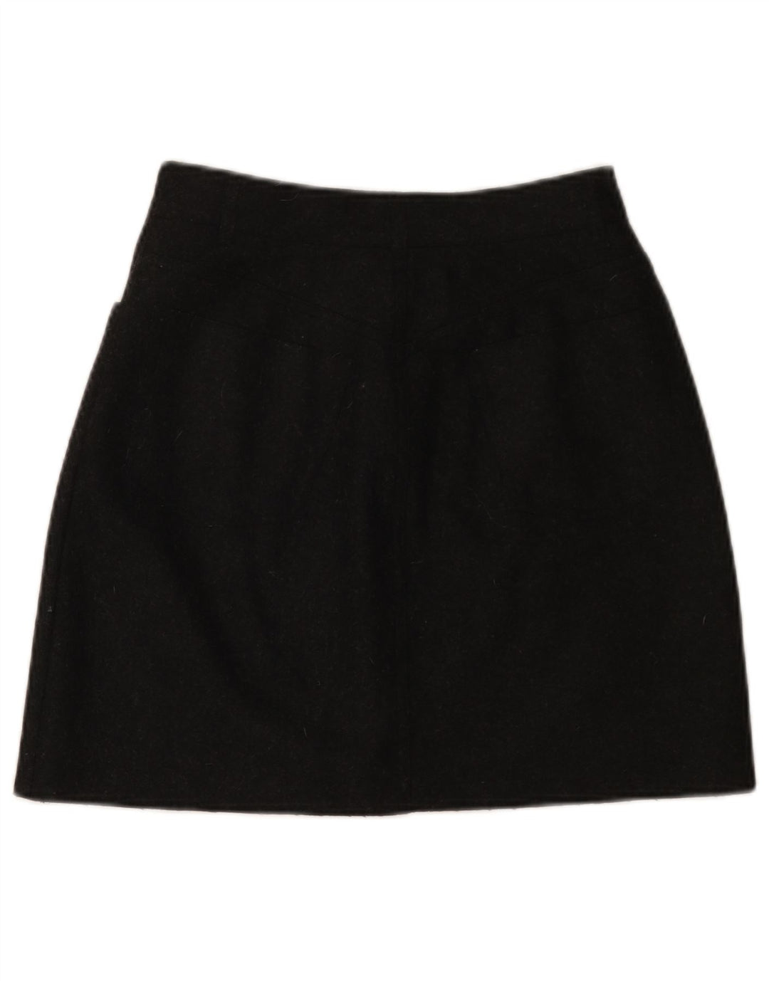 Damska spódnica w kształcie litery A VINTAGE IT 42 Medium W26 Czarna wełna