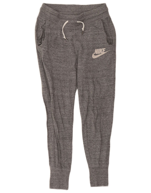 Damskie spodnie dresowe Nike Crop Joggers UK 6 XS Szara, nakrapiana bawełna