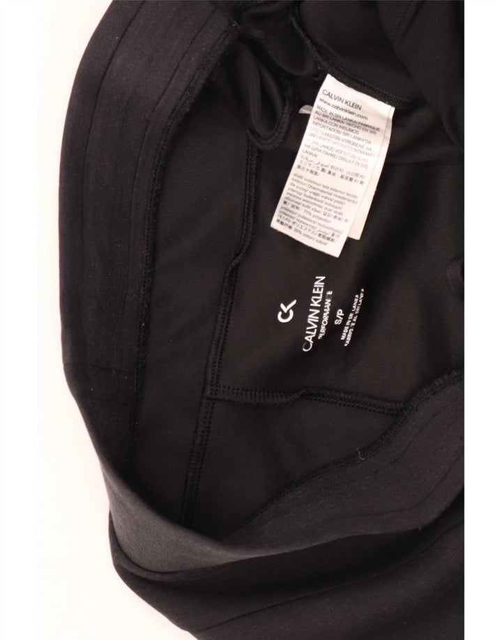 Męskie spodnie dresowe Calvin Klein z grafiką, małe, szare, poliestrowe