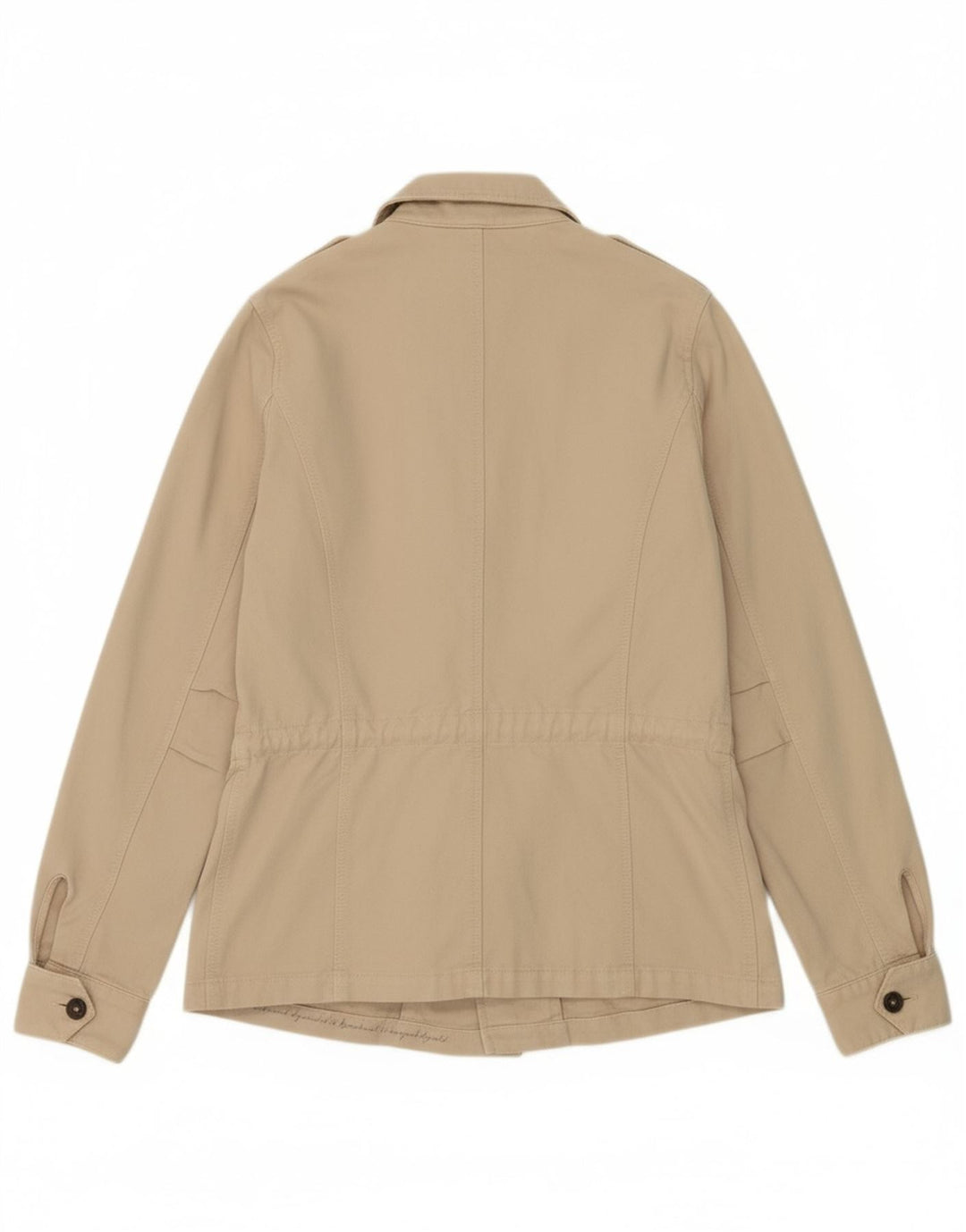 MURPHY & NYE Womens Military Jacket UK 16 Large Beige Cotton