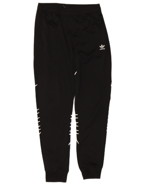 Adidas Chłopięce Graficzne Spodnie Dresowe Joggery 13-14 Lat Czarny Poliester