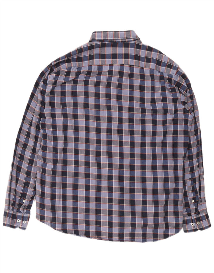 Męska koszula flanelowa Carrera 2XL z bawełny w niebieską kratkę