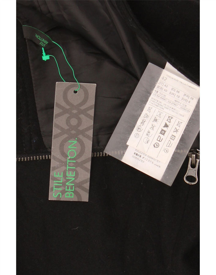 Spódnica damska Benetton IT 42 Medium W30 Czarna wełna
