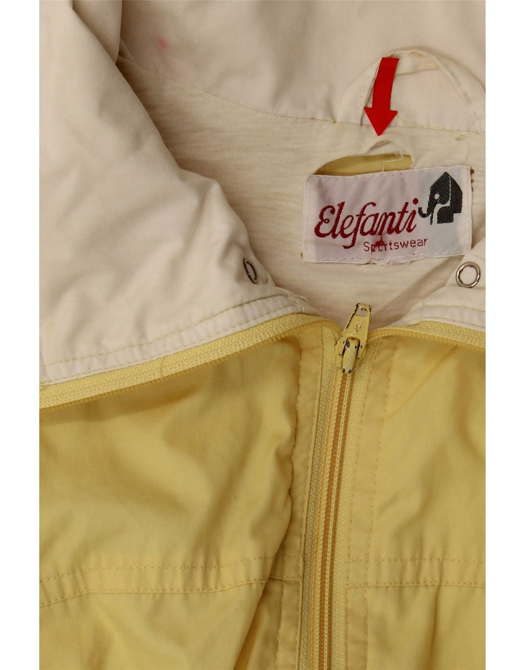 VINTAGE Womens Tracksuit Top Jacket UK 16 Large Yellow Vintage Vintage and Second-Hand Vintage from Messina Hembry 