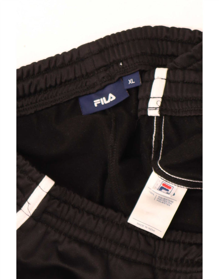 Męskie spodnie dresowe Fila XL, czarne, poliestrowe