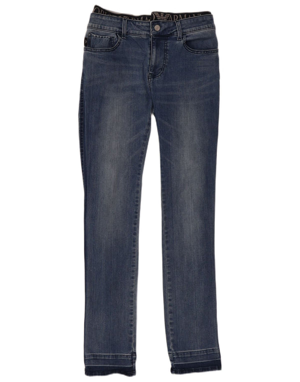 Emporio Armani Chłopięce dżinsy slim 14-15 lat W30 L33 Niebieska bawełna