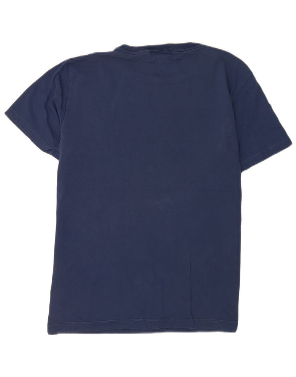Męska koszulka Replay Regular Graphic Top Medium Granatowa