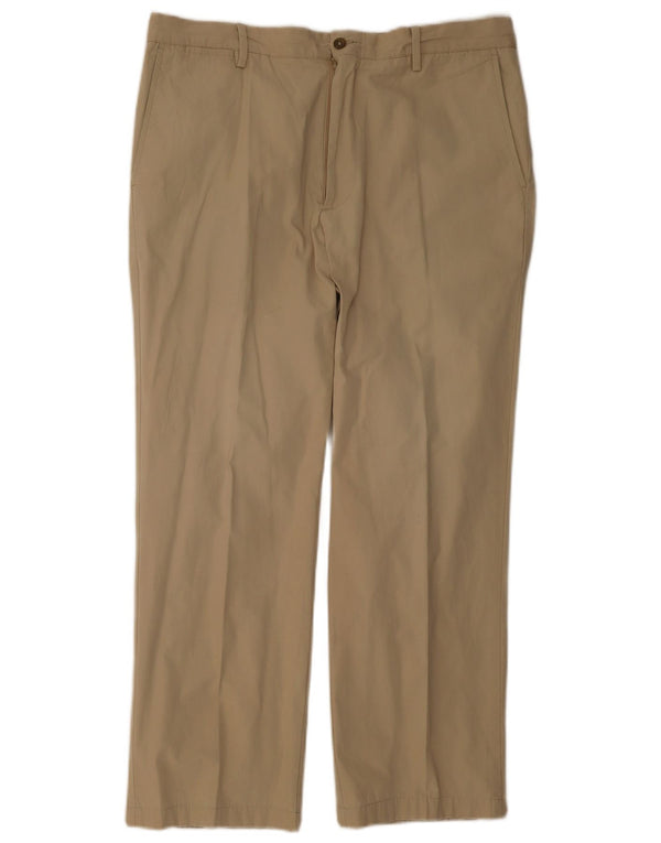 Męskie proste spodnie chino Marlboro Classics EU 54 2XL W42 L28 Beżowe