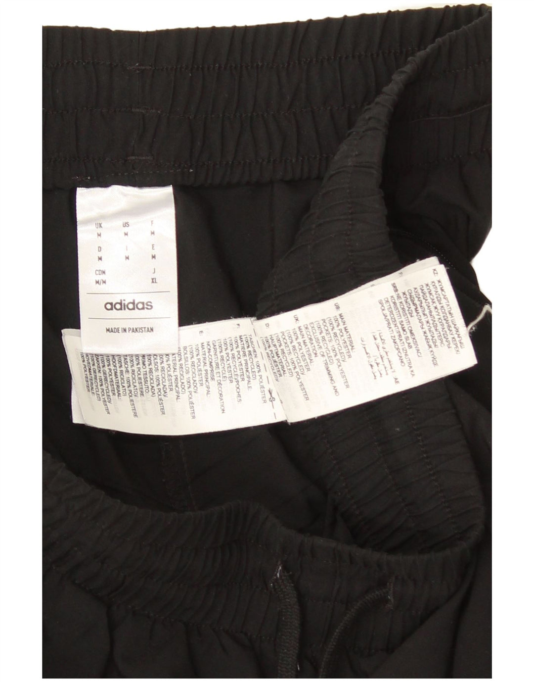 Męskie spodnie dresowe Adidas, średni czarny poliester