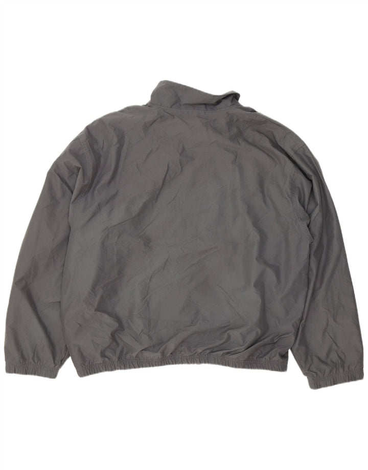 CHAMPION Mens Tracksuit Top Jacket Large Grey Colourblock Polyester