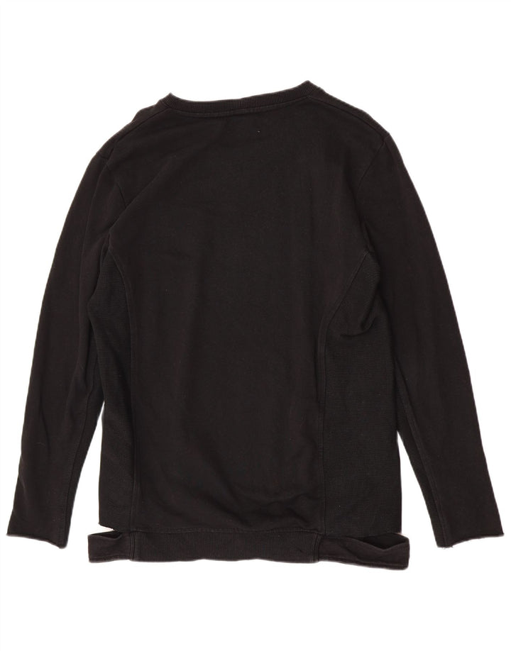 Męski sweter Zara, duży, czarny, bawełniany