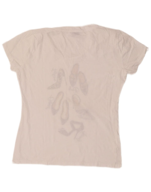 Damska koszulka graficzna Liu Jo Top UK 14, średnia biel