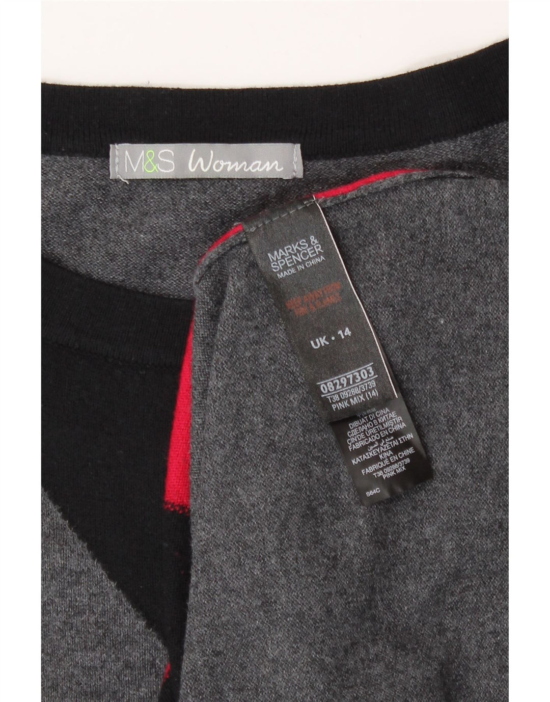 Damska sukienka sweterkowa Marks & Spencer UK 14 w kolorze średnioszarym