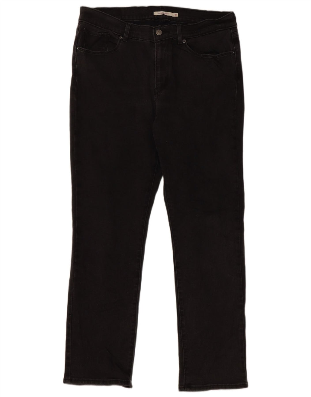 Damskie jeansy Levi's Classics Classic Fit Straight US 10 Large W30 L30 Black