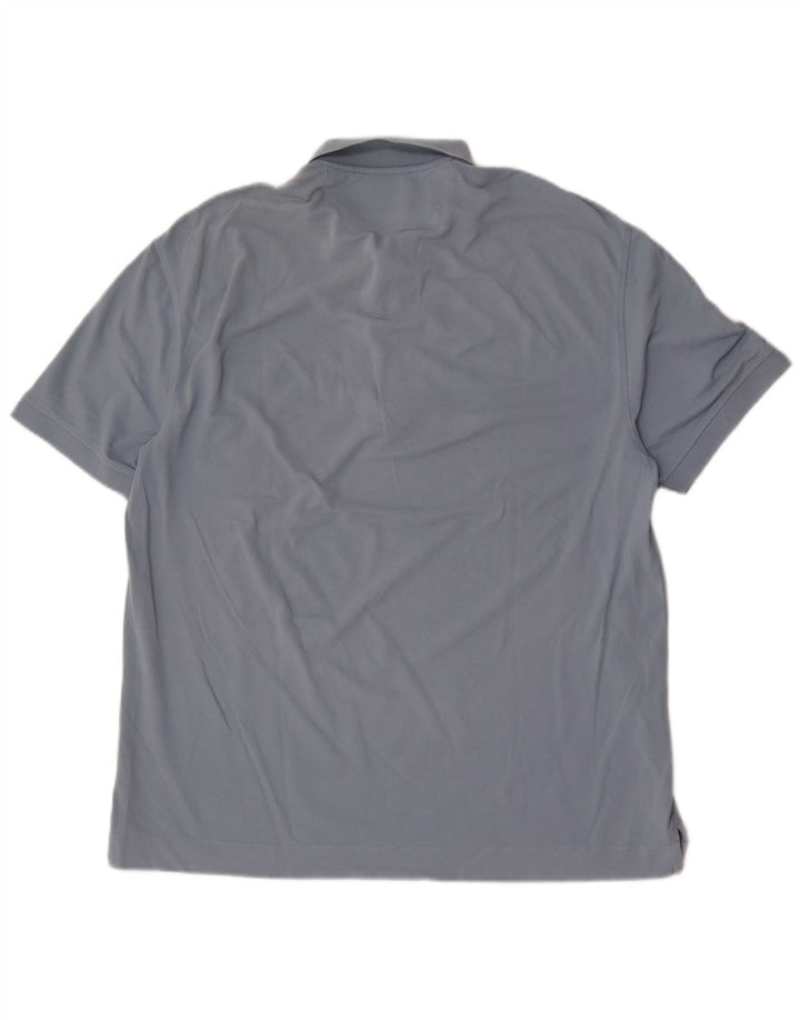Męska koszulka polo Massimo Dutti, duża niebieska