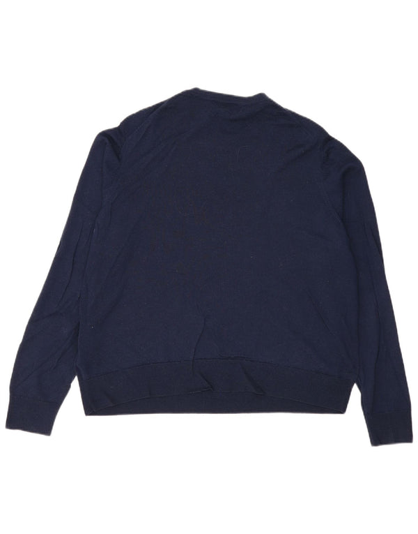 Marks & Spencer Damski sweter z okrągłym dekoltem UK 20 2XL Granatowy