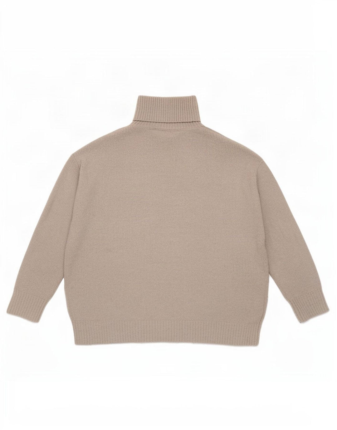 Damski sweter oversize Zara z golfem UK 14, duży, szary poliester