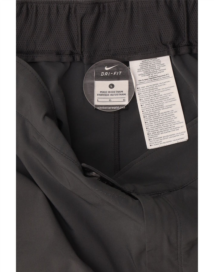 Męskie spodenki chino NIKE Dri Fit, duże, W34, szary poliester