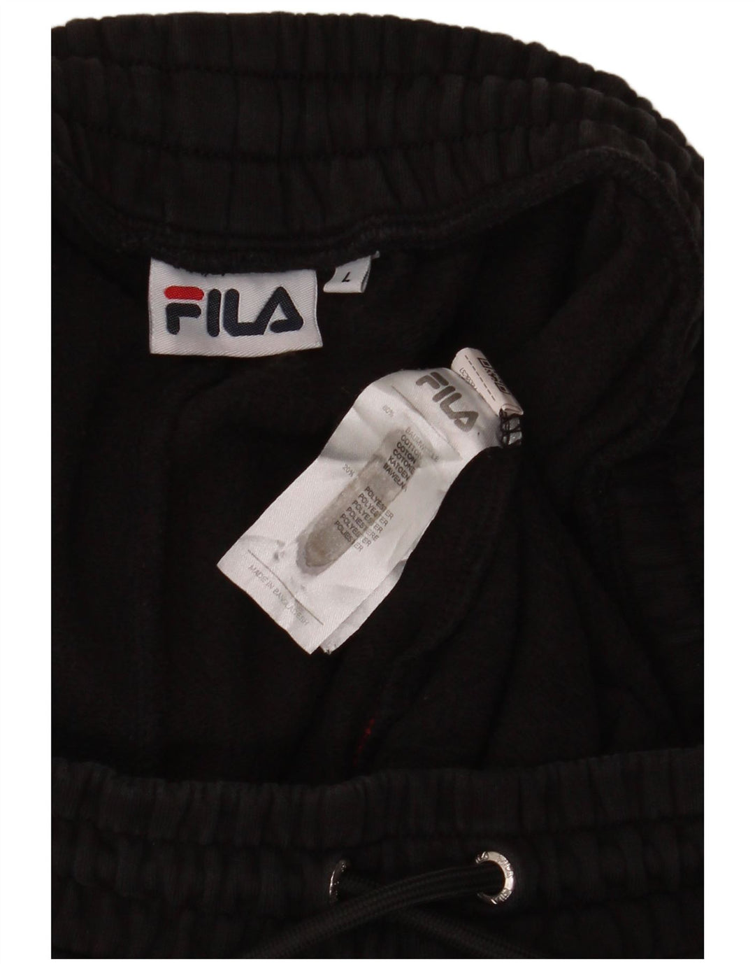 Męskie spodnie dresowe Fila Joggers, duże, czarne, bawełniane