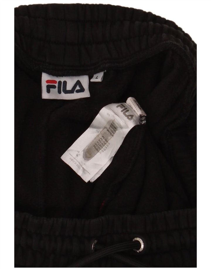 Męskie spodnie dresowe Fila Joggers, duże, czarne, bawełniane