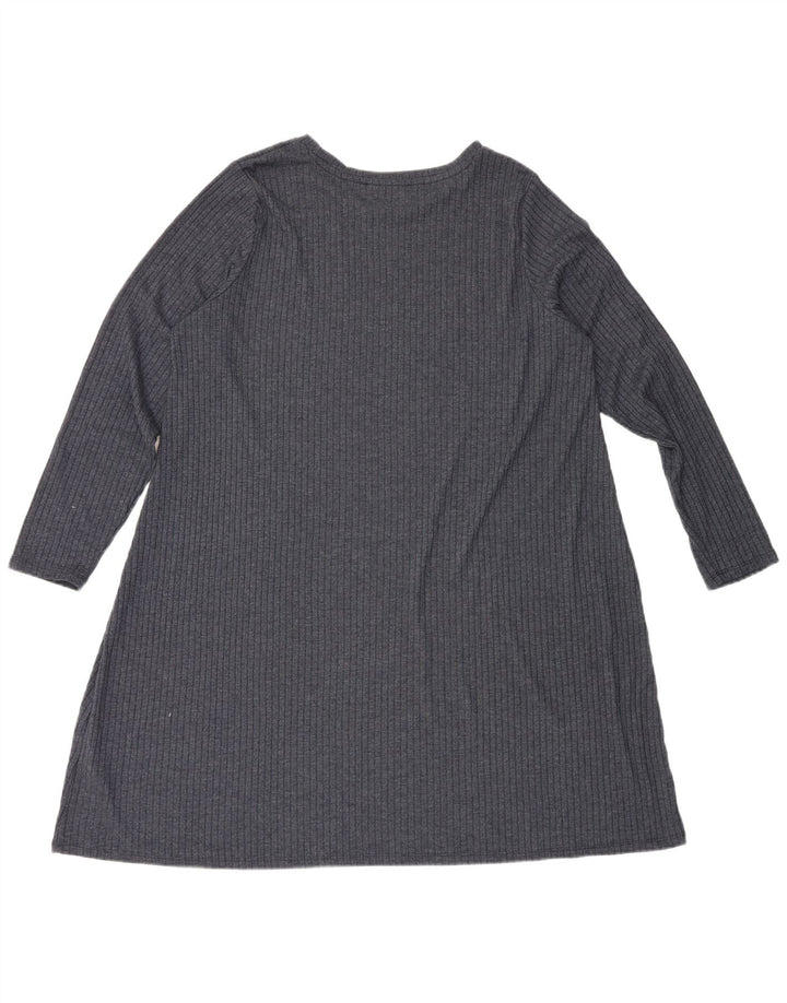 Marks & Spencer Damska sukienka podstawowa z długim rękawem UK 20 2XL granatowa