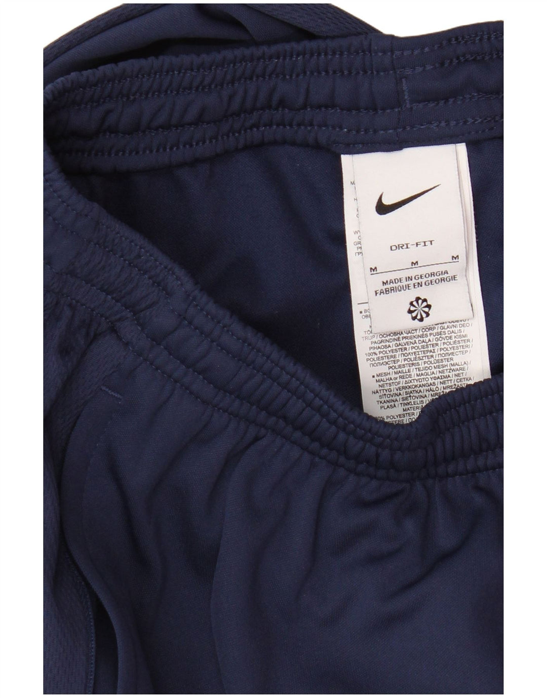 Męskie spodnie dresowe Nike Dri Fit, średni granatowy poliester