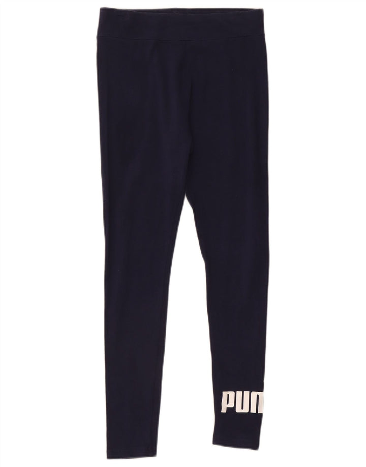 Damskie legginsy Puma Graphic UK 10, małe, granatowe
