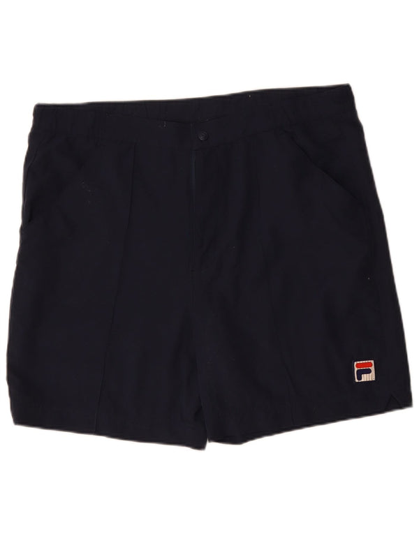 Męskie spodenki chino FILA White Line, duże W38, granatowy poliester