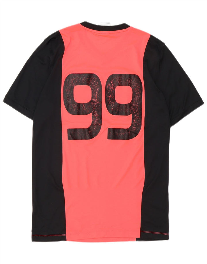 Męski T-shirt Nike Dri Fit z grafiką, mały, czerwony, z blokami kolorów