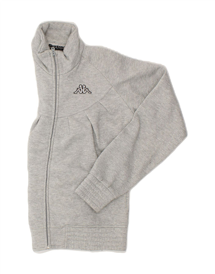 KAPPA Womens Tracksuit Top Jacket UK 18 XL Grey Cotton Vintage Kappa and Second-Hand Kappa from Messina Hembry 