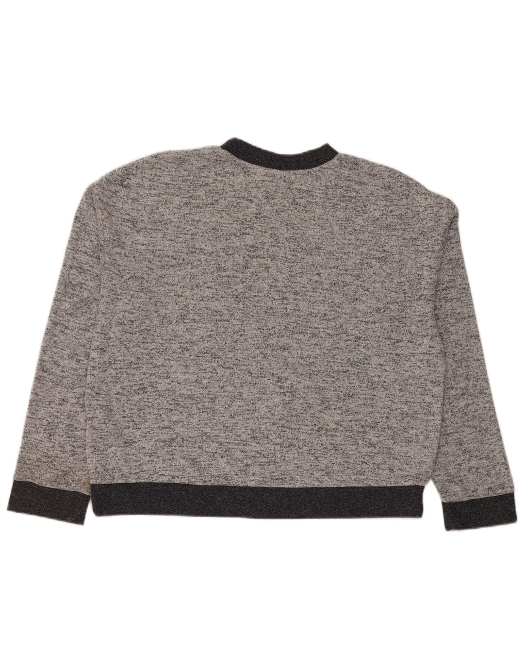 Damski sweter z okrągłym dekoltem Topshop UK 12, średni szary nakrapiany