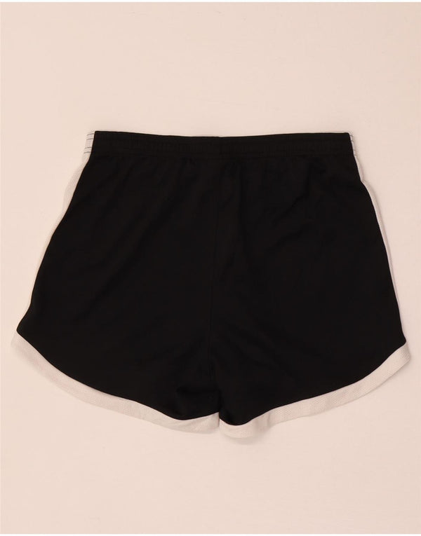 Nike Womens Dri Fit Regular Sport Shorts UK 10 Small Black Colourblock
