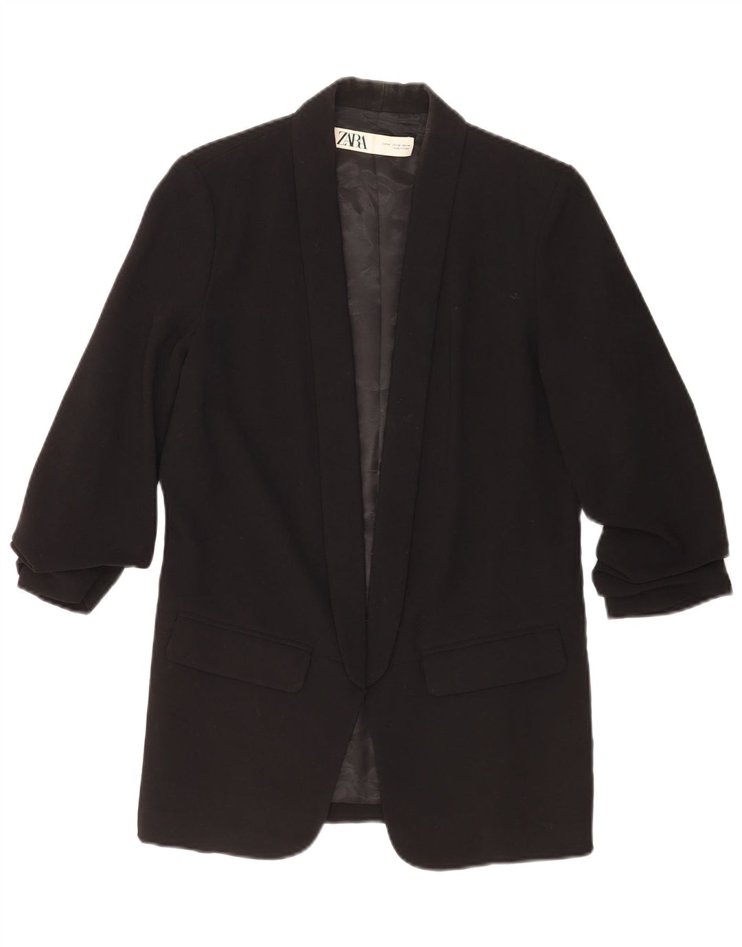 Damska marynarka oversize Zara UK 6 XS, czarny poliester
