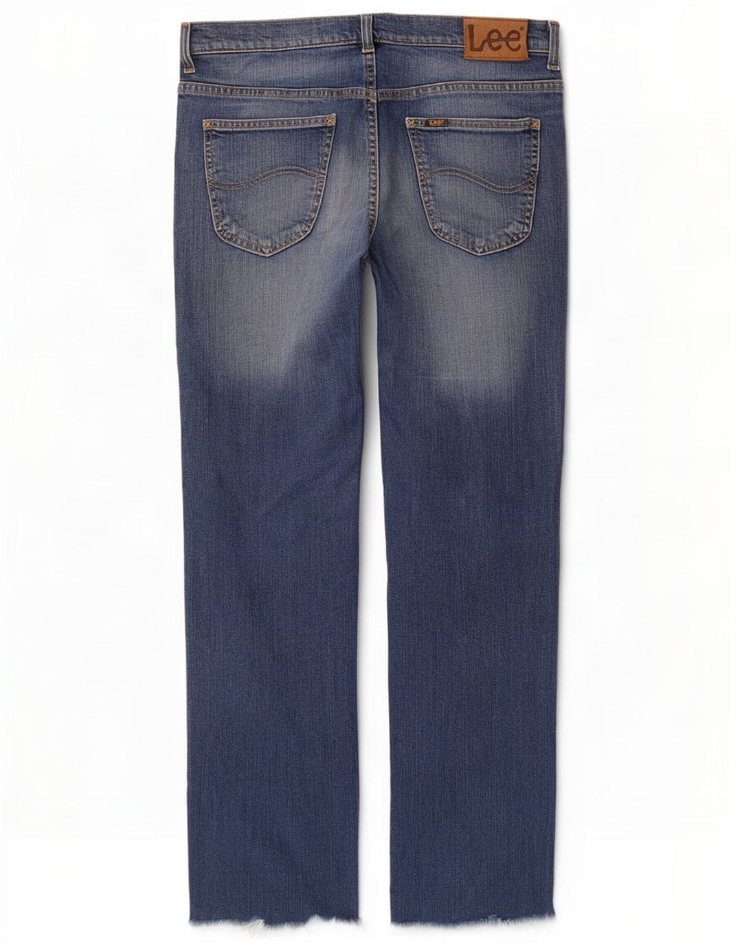 Damskie jeansy Lee Brooklyn Straight W36 L30 Niebieskie bawełniane