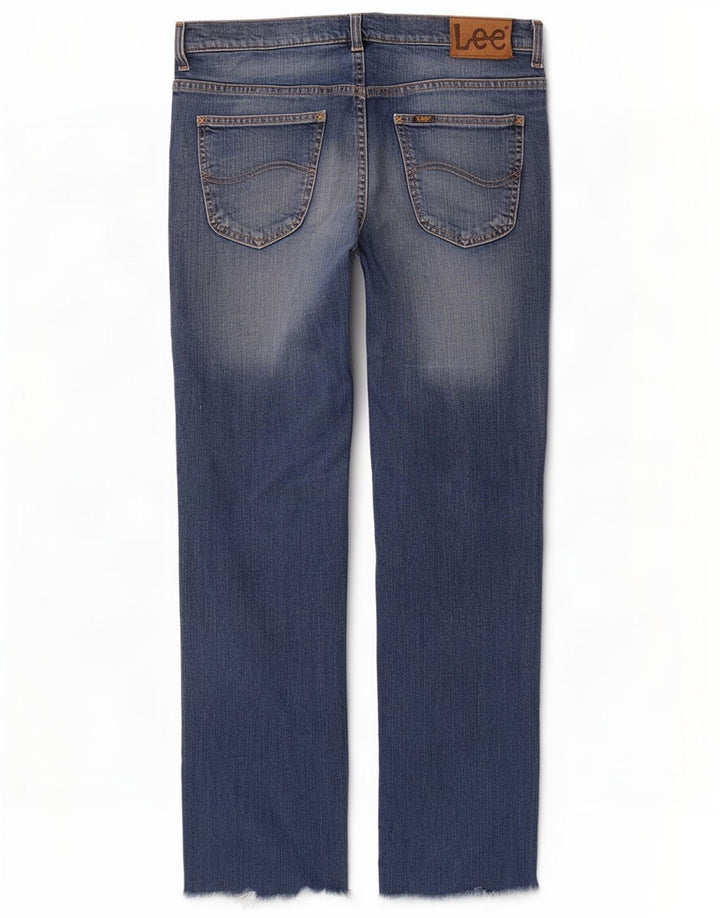 Damskie jeansy Lee Brooklyn Straight W36 L30 Niebieskie bawełniane