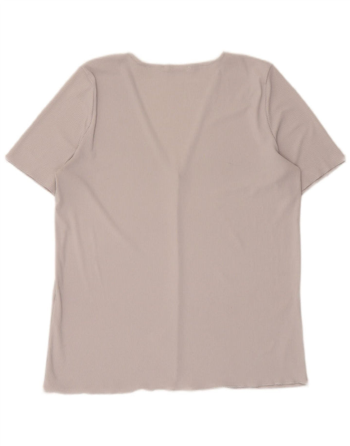 T-shirt damski Zara Top UK 14, duży, szary